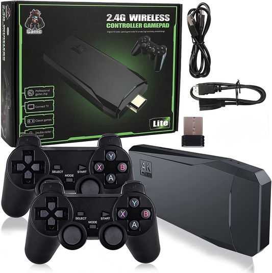 RetroBox 2025 🎮 Hordozható konzol vezeték nélküli kontrollerekkel!